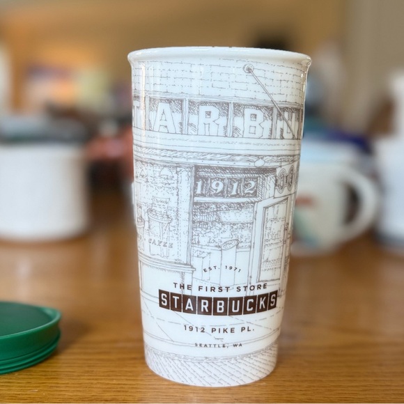 Starbucks Other - STARBUCKS 12oz 2016 THE FIRST STORE Pike Place Tumbler Mug ☕️🎡⛴️